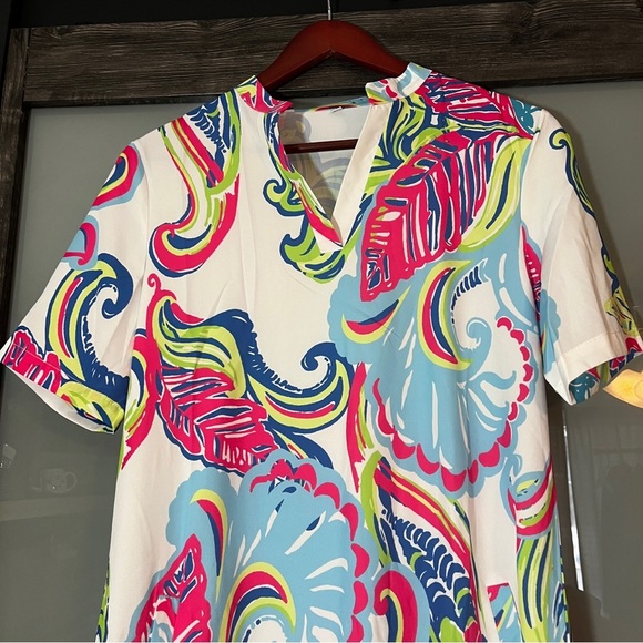 Beachy Boho Oversized Paisley Print Bathing Suit Cover/Dress Women's Size L - Picture 2 of 10